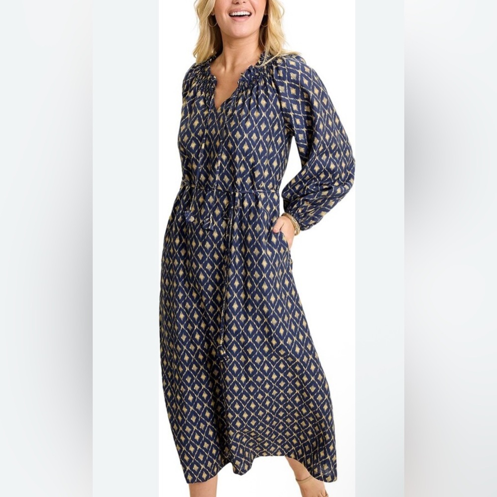 TOMMY BAHAMA Diamond Cay Long Sleeve Maxi Dress